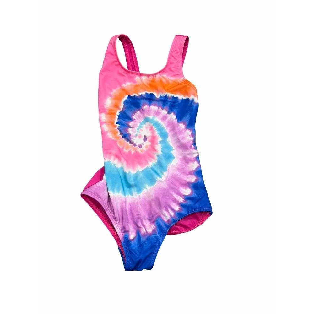 Lands' End Kamu 6-8 One Piece Swimsuit Bathing Suit Lot Bundle Solid Floral